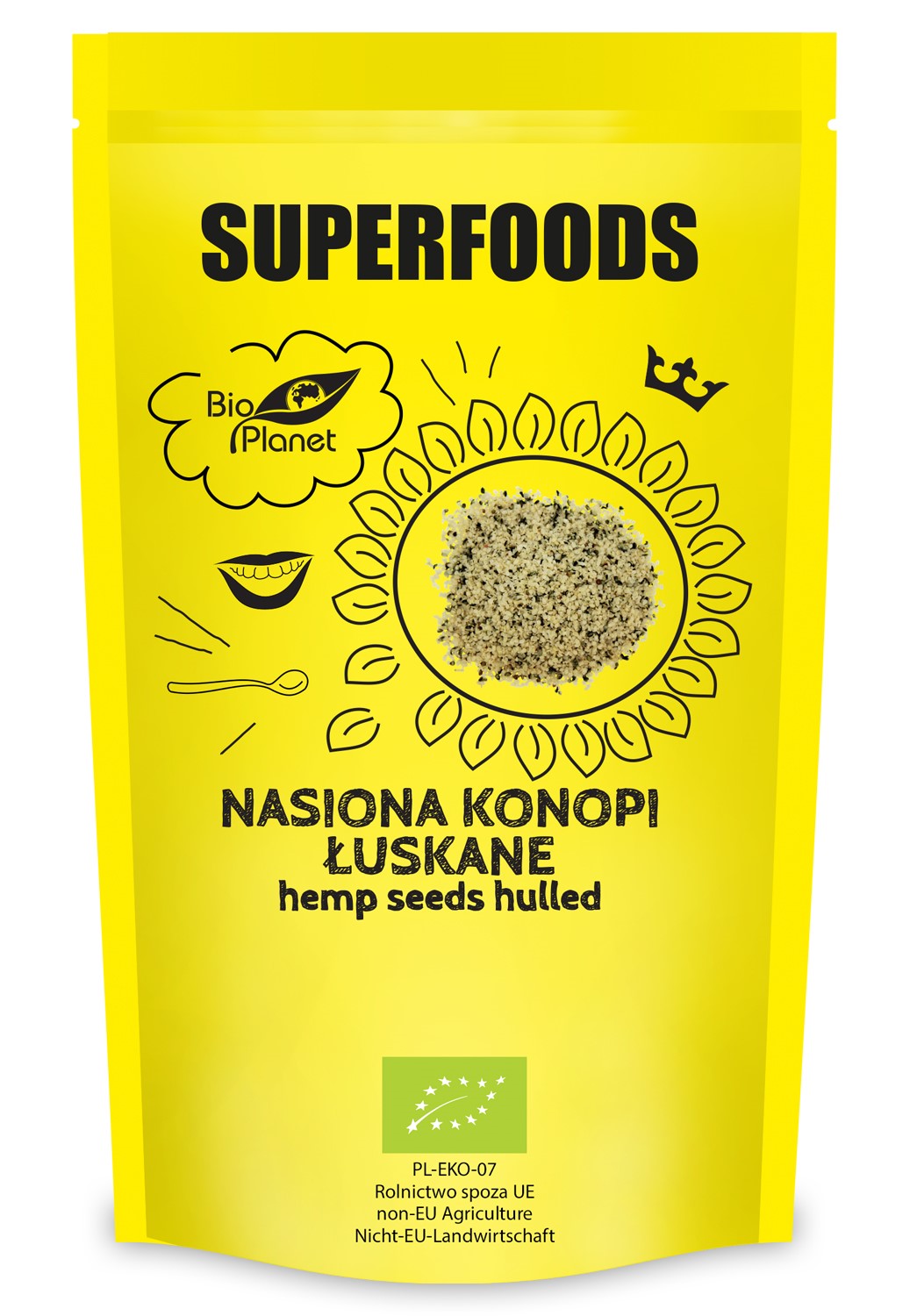 Bio planet nasiona konopi łuskane bio 200 g