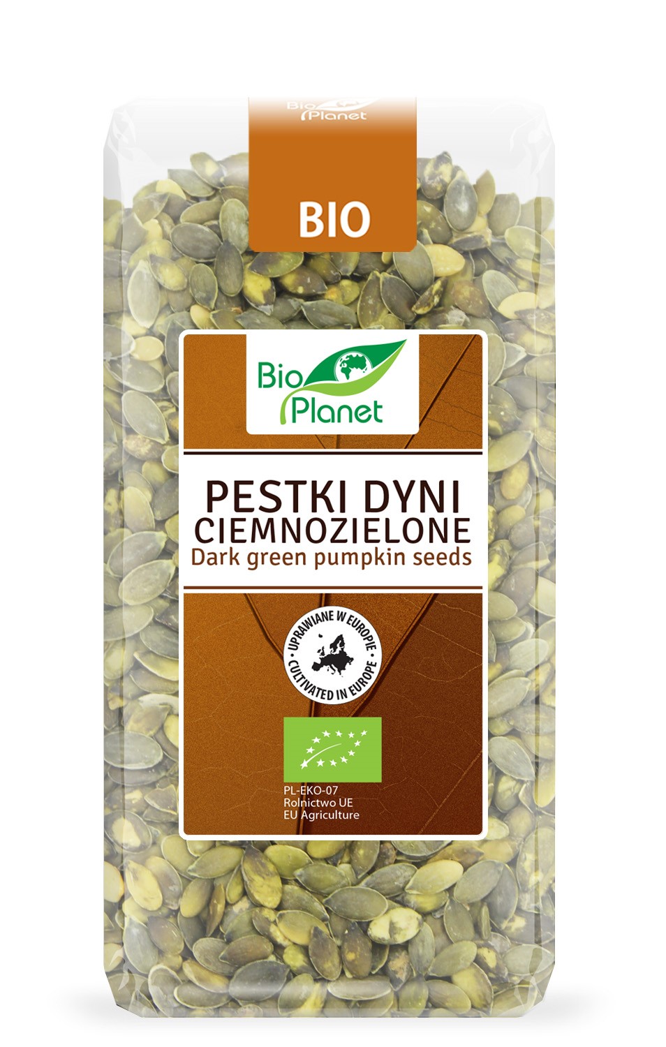Bio planet pestki dyni ciemnozielone (uprawiane w europie) bio 350 g