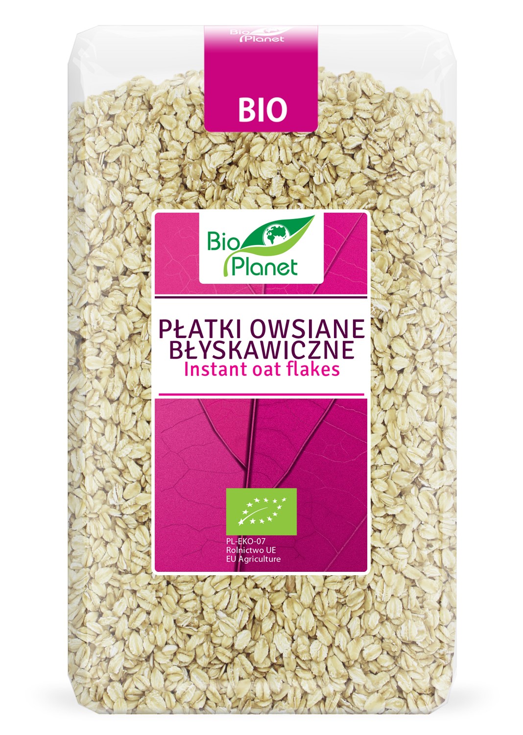 Bio planet płatki owsiane błyskawiczne bio 600 g
