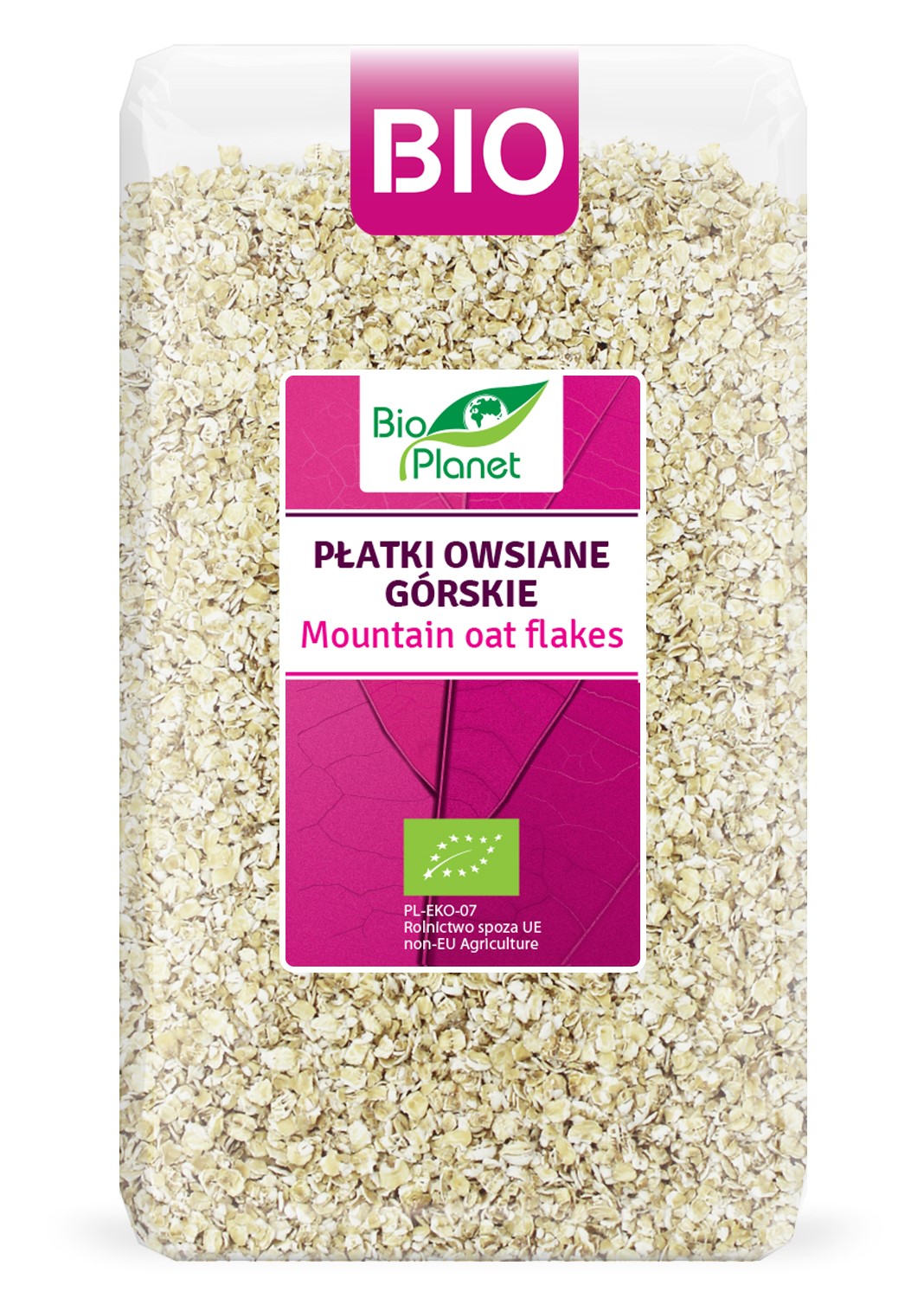 Bio planet płatki owsiane górskie bio 600 g