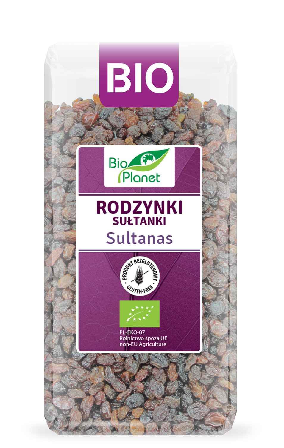 Bio planet rodzynki sułtanki bezglutenowe bio 400 g
