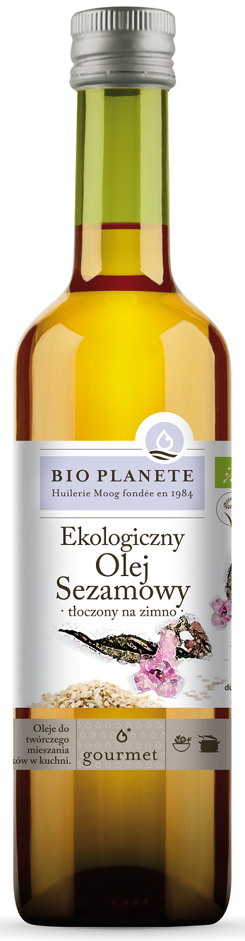 Bio planete olej sezamowy tłoczony na zimno bio 500 ml