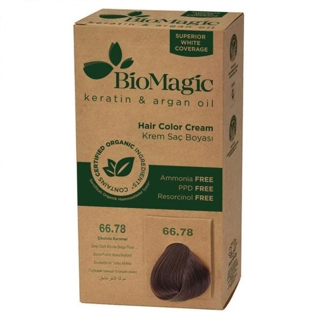 Biomagic farba do włosów bardzo ciemny perłowy blond (66.78) 250 g