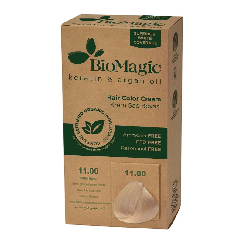 Biomagic farba do włosów bardzo jasny platynowy blond (11.00) 250 g