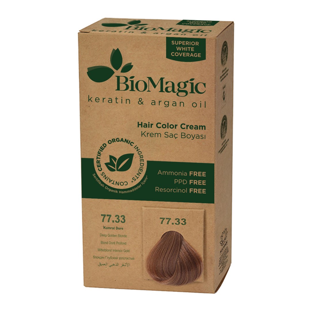 Biomagic farba do włosów głęboki złoty blond (77.33) 250 g