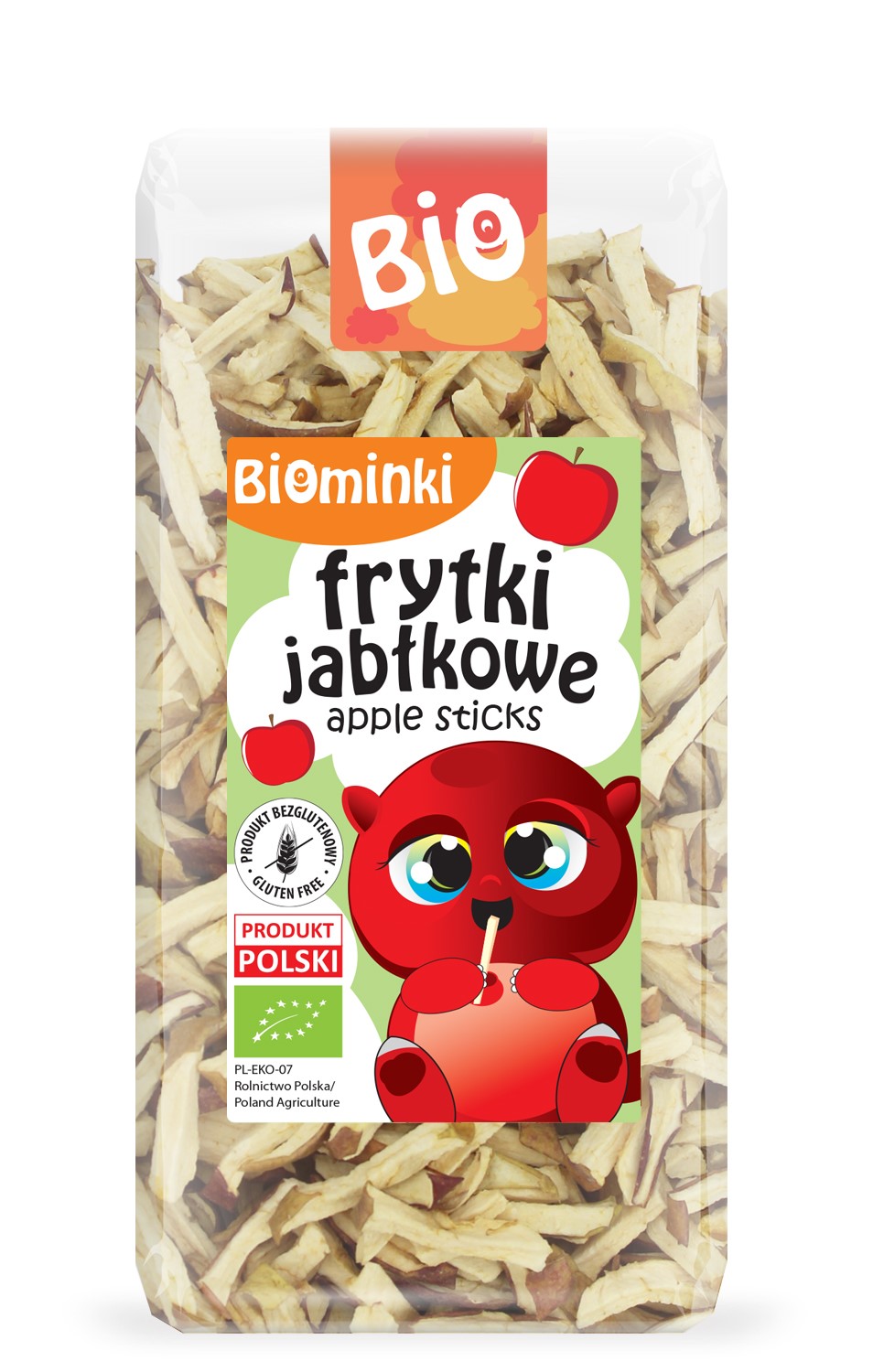 Biominki frytki jabłkowe bezglutenowe bio 50 g