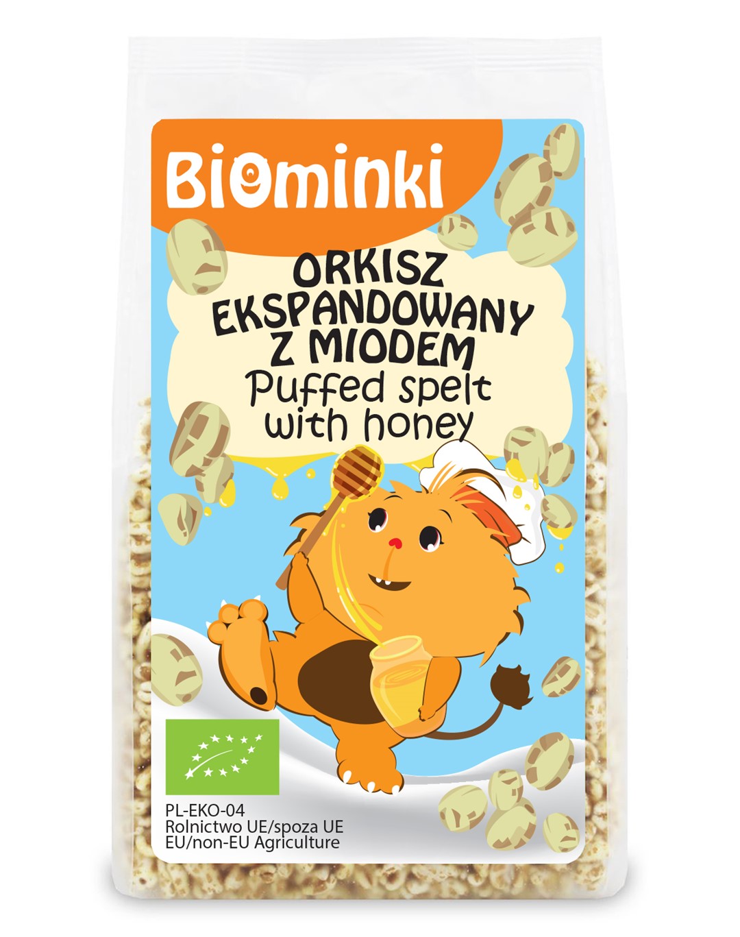Biominki orkisz ekspandowany z miodem bio 210 g