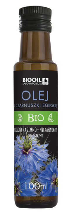 Biooil olej z czarnuszki egipskiej tłoczony na zimno bio 100 ml