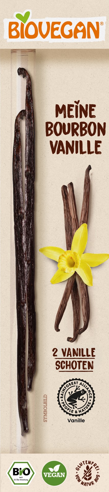 Biovegan laska wanilii bourbon bezglutenowa bio (2 szt.)