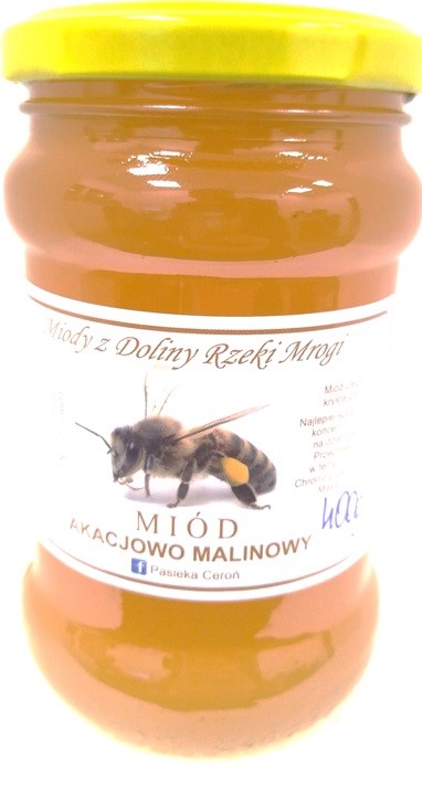 CEROŃ Miód akacjowo malinowy 400 g