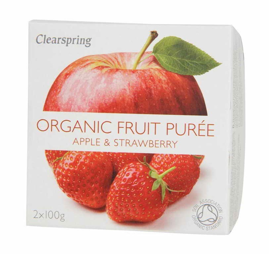 CLEARSPRING Deser jabłko-truskawka BIO 200 g