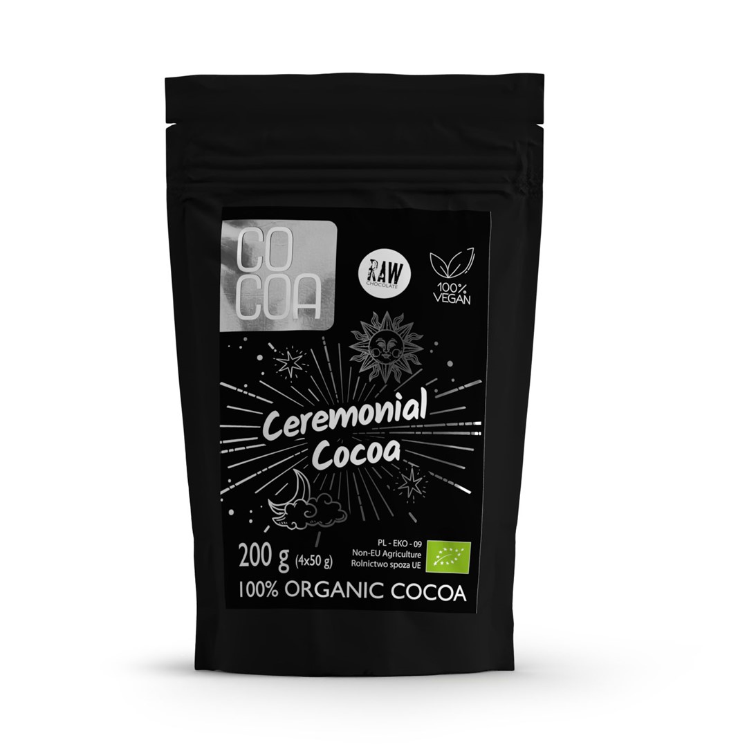 Cocoa kakao ceremonialne bio (tabliczki 4 x 50 g) 200 g
