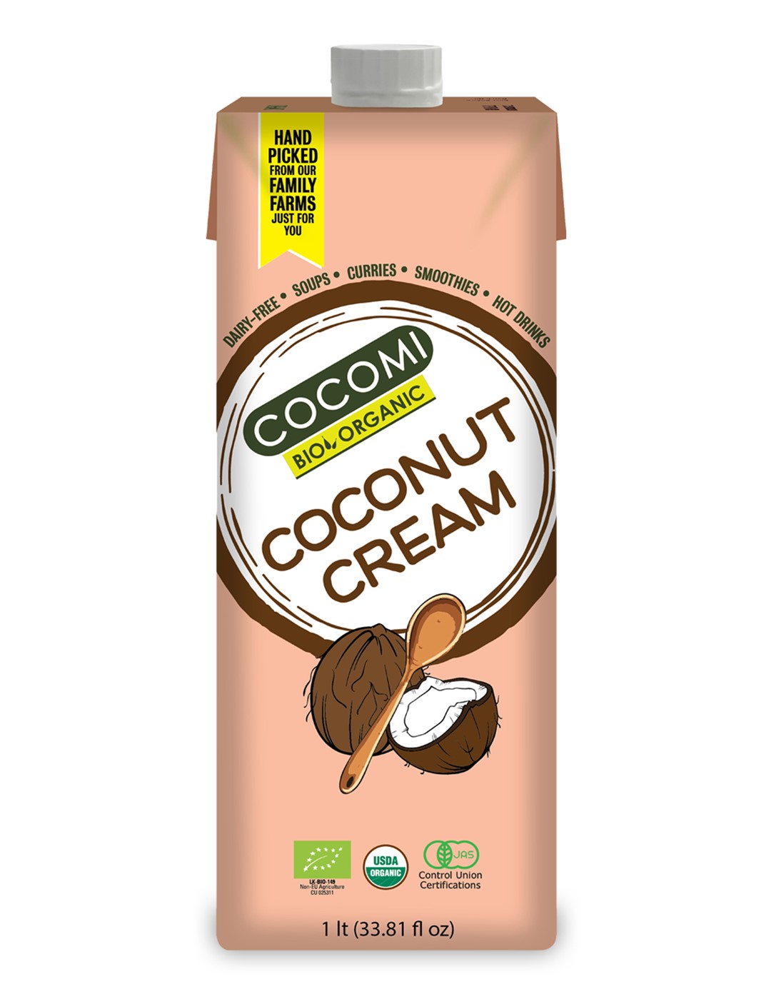 Cocomi krem kokosowy bez dodatku cukrów bio 1 l