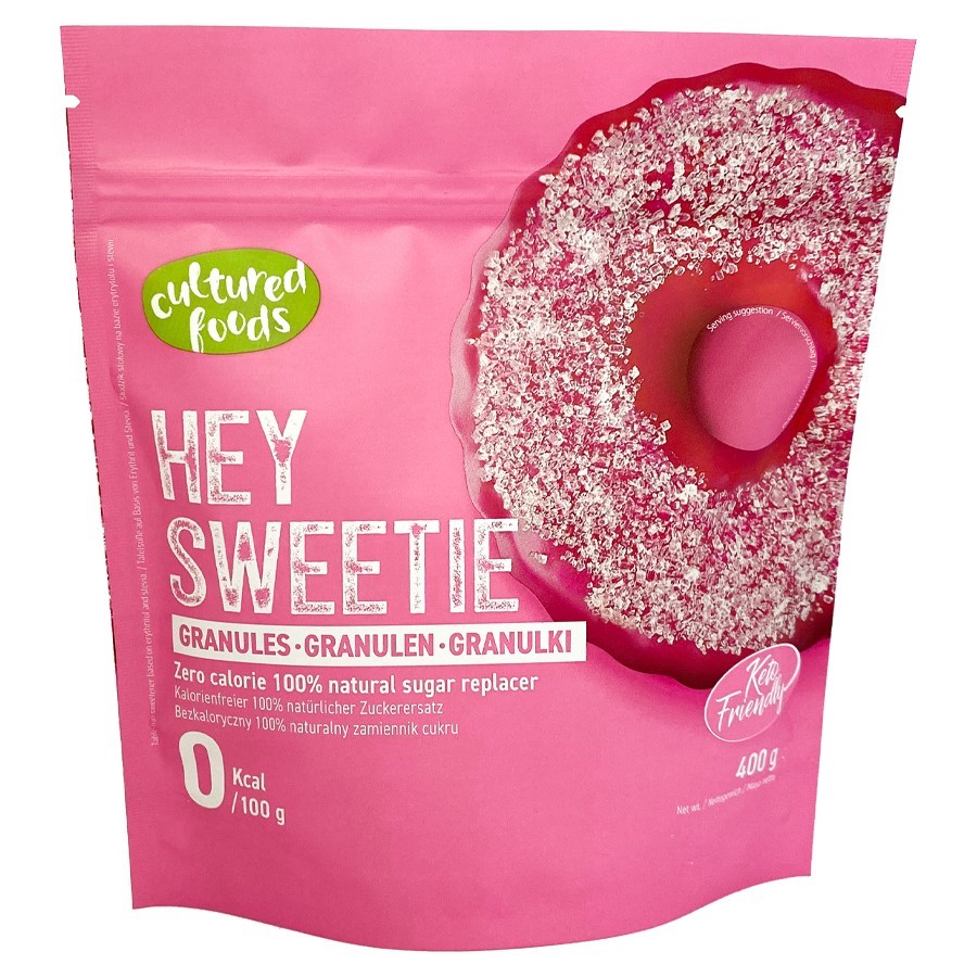 Cultured foods zamiennik cukru w granulkach ""hey sweetie"" bezglutenowy 400 g