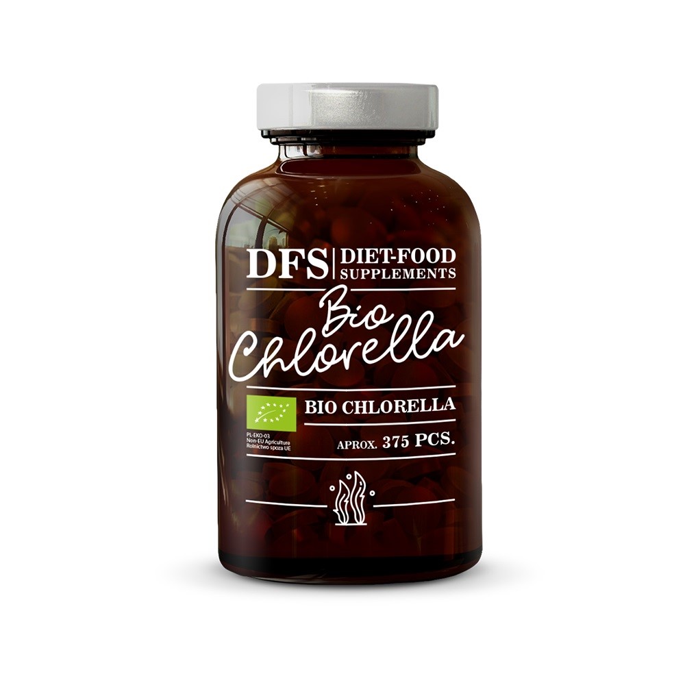 DIET-FOOD Chlorella  BIO 375 tabletek
