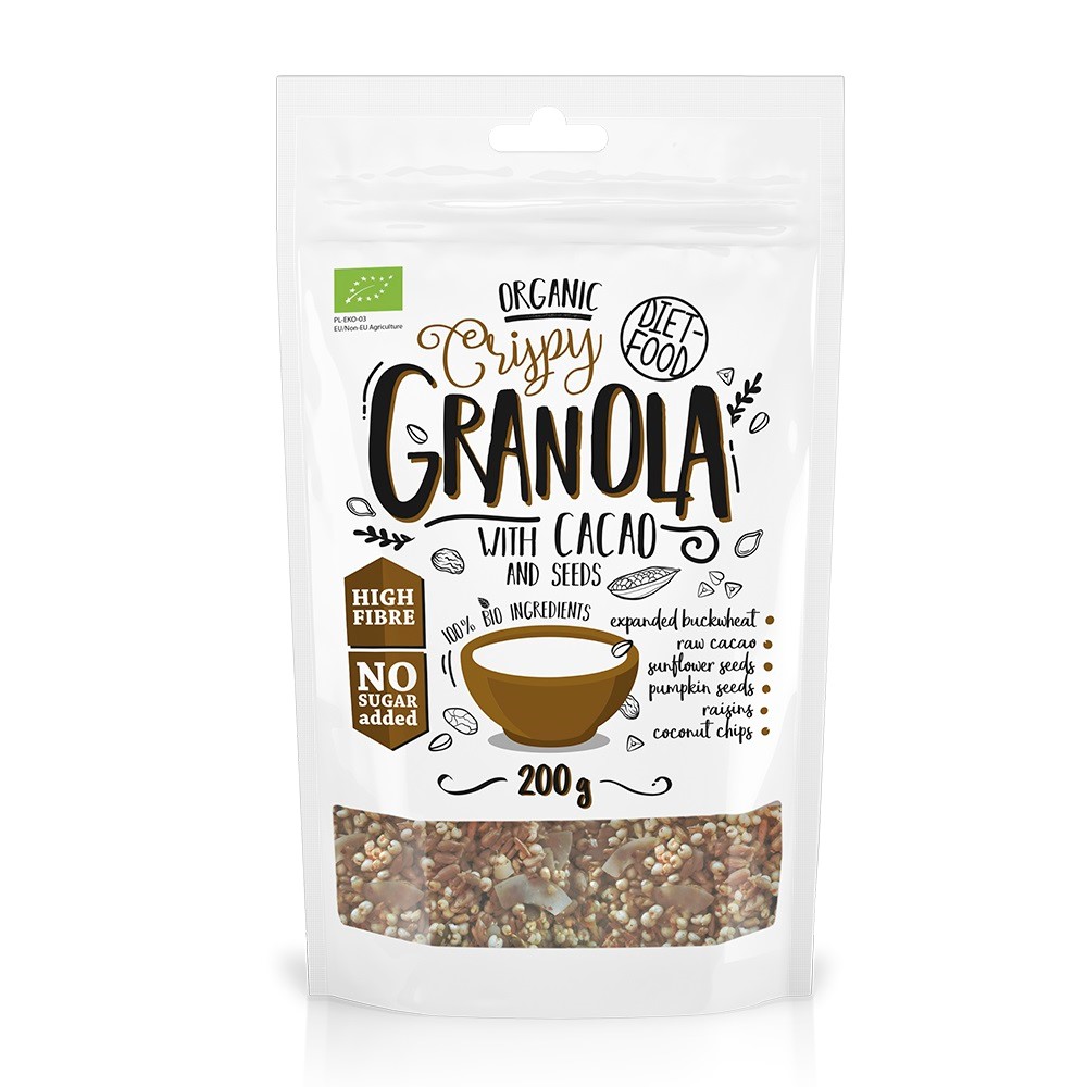 DIET-FOOD Granola z kakao BIO 200 g