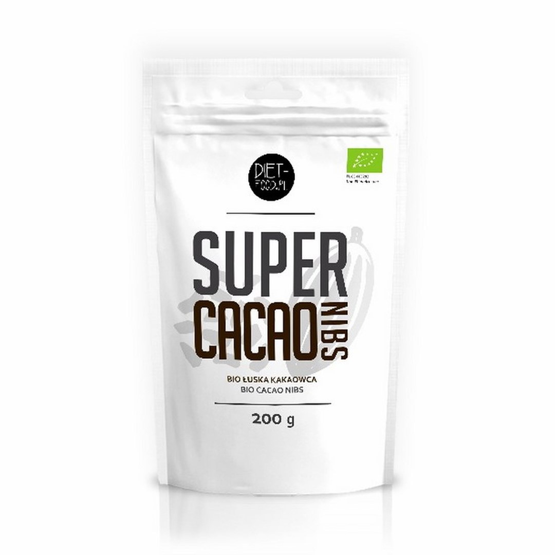 DIET-FOOD Kruszone ziarno kakaowca BIO BEZGL. 200 g