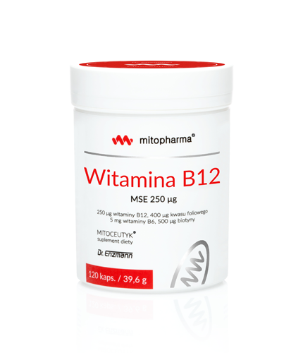 Mito-Pharma Witamina B12 MSE 250ug 120 kapsułek