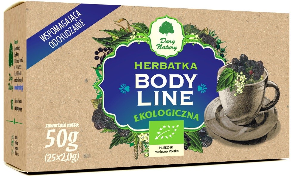 Dary natury herbatka body line bio (25 x 2 g) 50 g