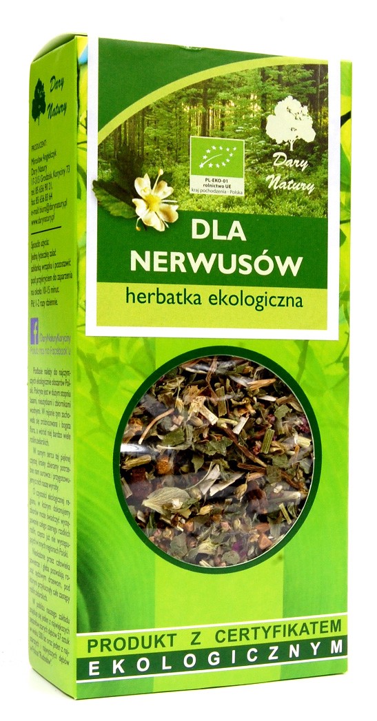 Dary natury herbatka dla nerwusów bio 50 g