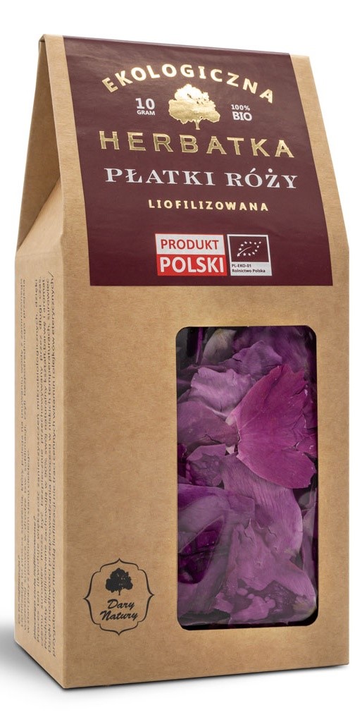 Dary natury herbatka liofilizowana płatki róży bio 10 g
