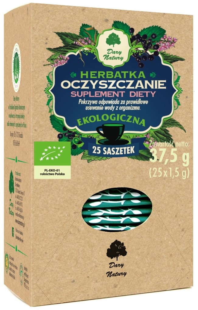 Dary natury herbatka oczyszczenie bio (25 x 1,5 g) 37,5 g