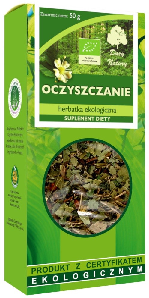 Dary natury herbatka oczyszczenie bio 50 g