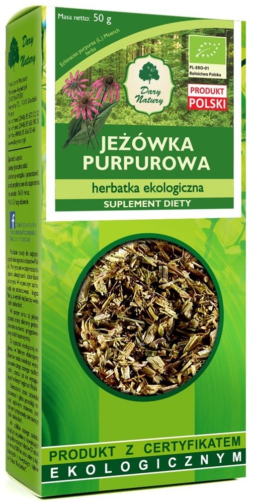 Dary natury herbatka z jeżówki purpurowej bio 50 g