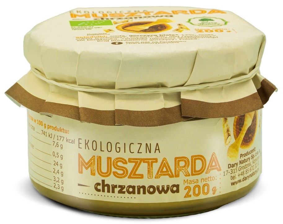 Dary natury musztarda chrzanowa bio 200 g