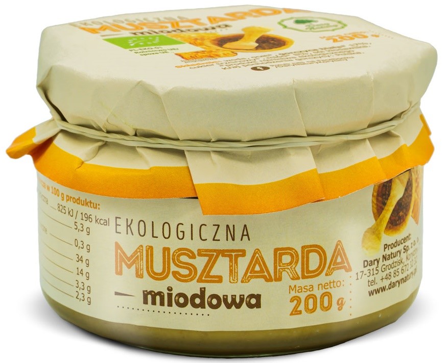 Dary natury musztarda miodowa bio 200 g