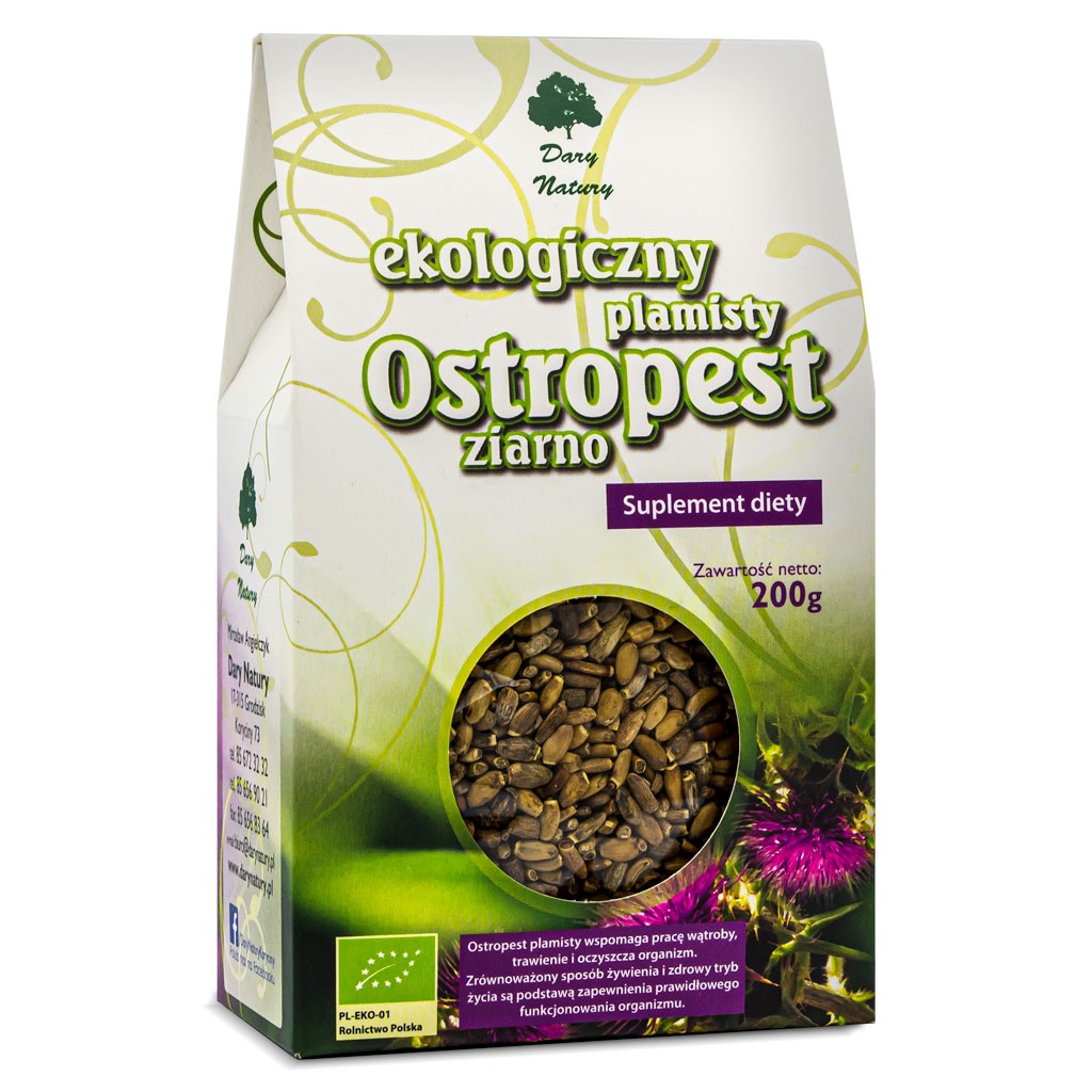 Dary natury ostropest plamisty ziarno bio 200 g