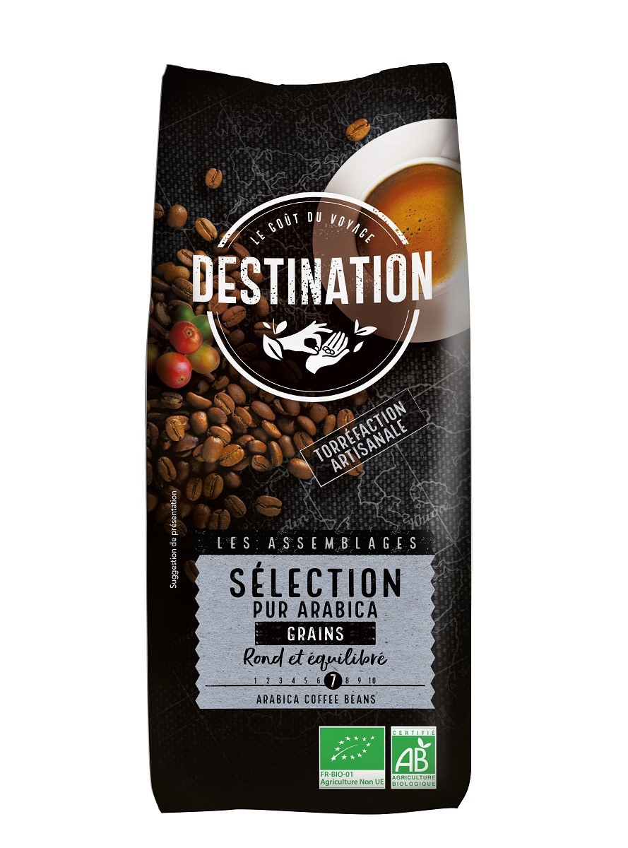 Destination kawa ziarnista arabica 100 % selection bio 1 kg