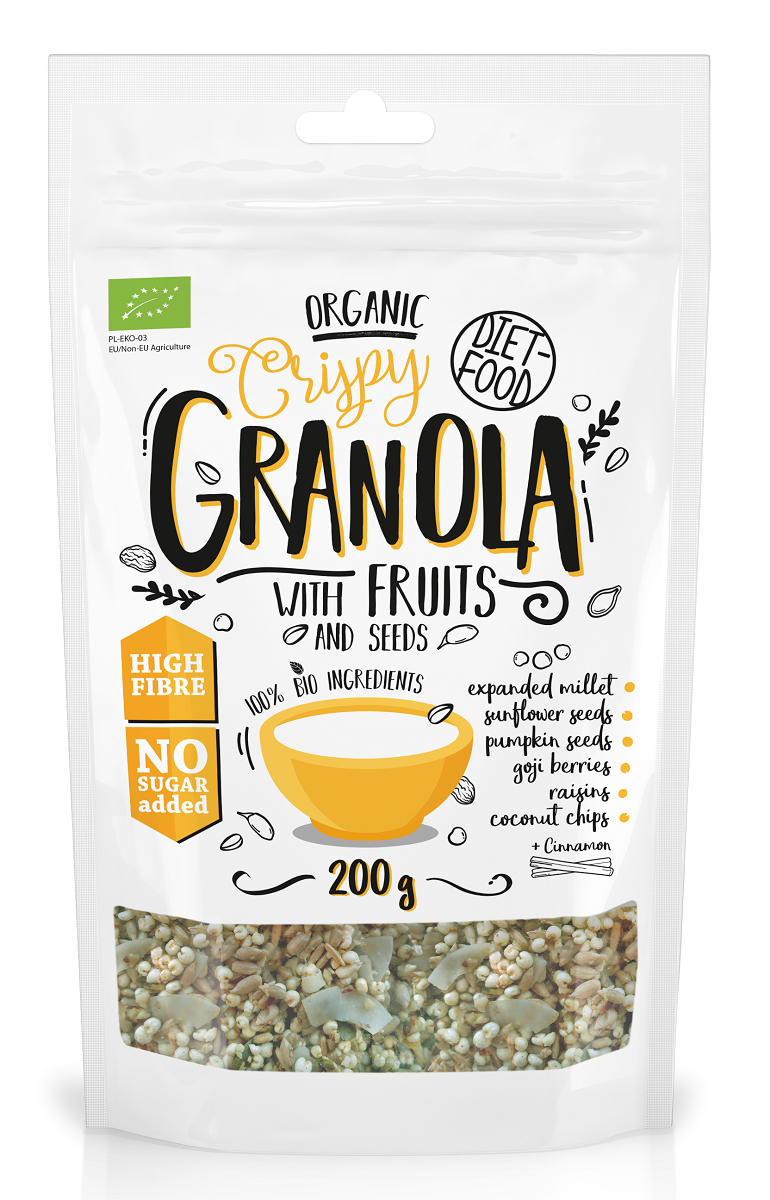 Diet-food granola owocowa z nasionami bio 200 g  diet