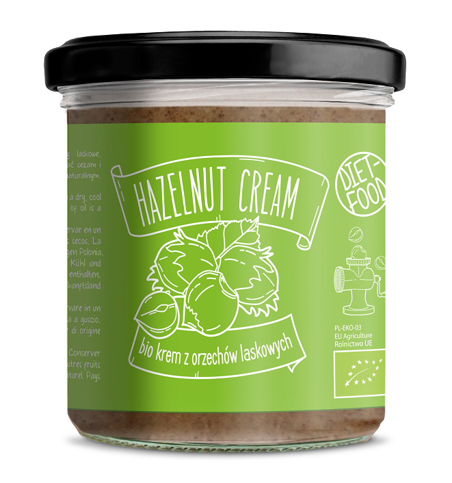 Diet-food krem z prażonych orzechów laskowych bio 300 g  diet