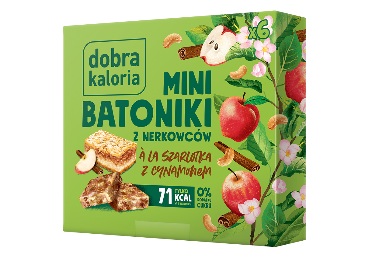 Dobra Kaloria Mini batoniki ala szarlotka z cynamonem 102g
