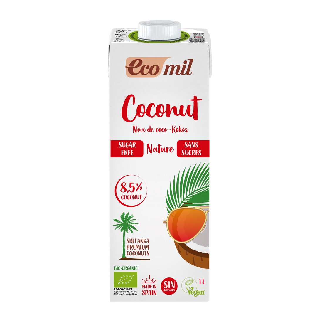 ECOMIL Napój kokosowy bez cukru BEZGL. BIO 1 l