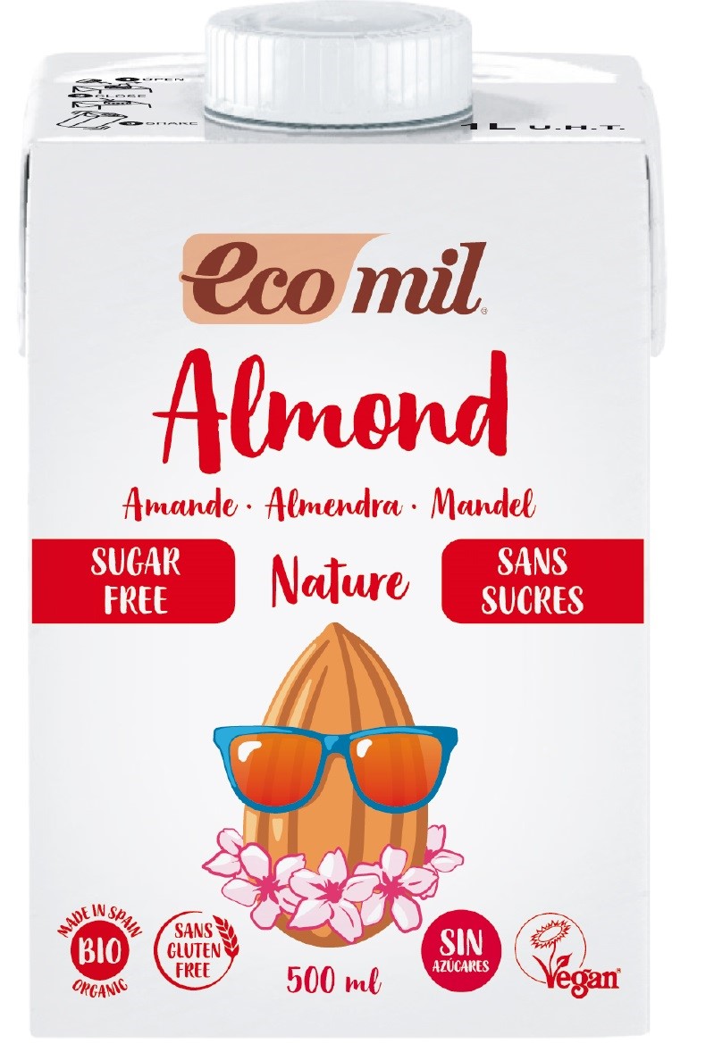 ECOMIL Napój migdałowy bez cukru BEZGL. BIO 500 ml