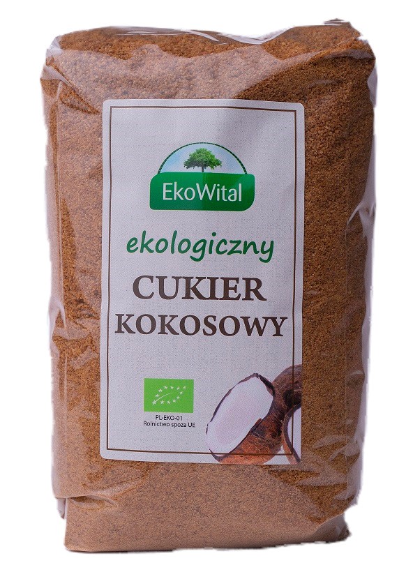 EKOWITAL Cukier kokosowy BIO 1 kg
