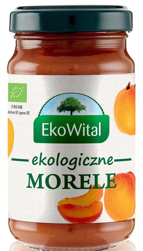EKOWITAL Mus morelowy bez dodatku cukru BIO 250 g