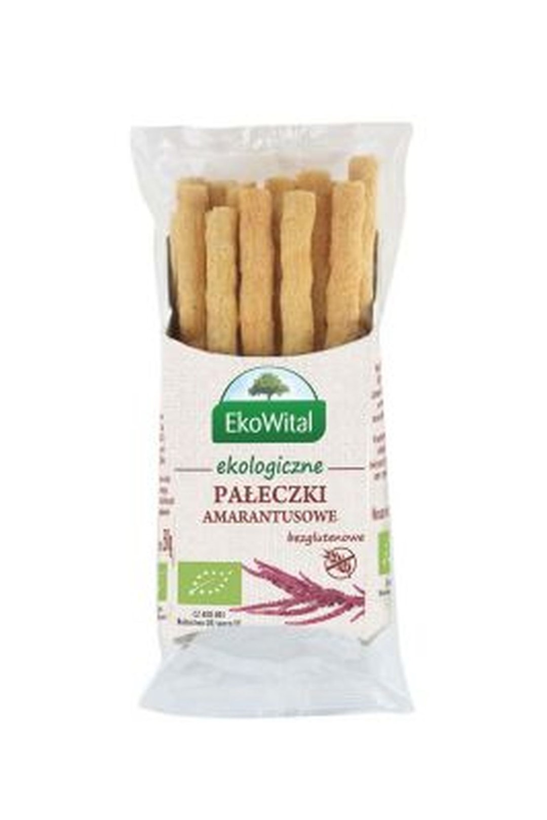 EKOWITAL Pałeczki z amarantusem BEZGL. BIO 50 g