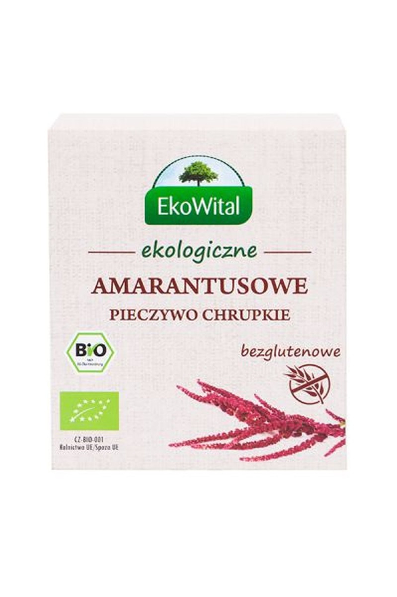 EKOWITAL Pieczywo chrupkie z amarantusem bezglutenowe BIO 100 g