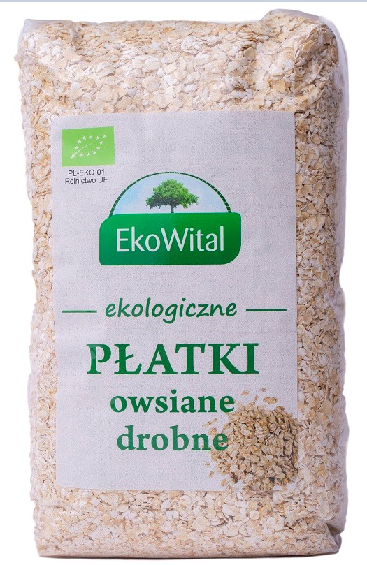 EKOWITAL Płatki owsiane drobne BIO 600 g