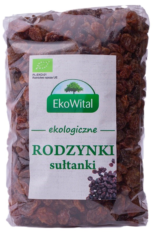 EKOWITAL Rodzynki sułtanki BIO 500 g