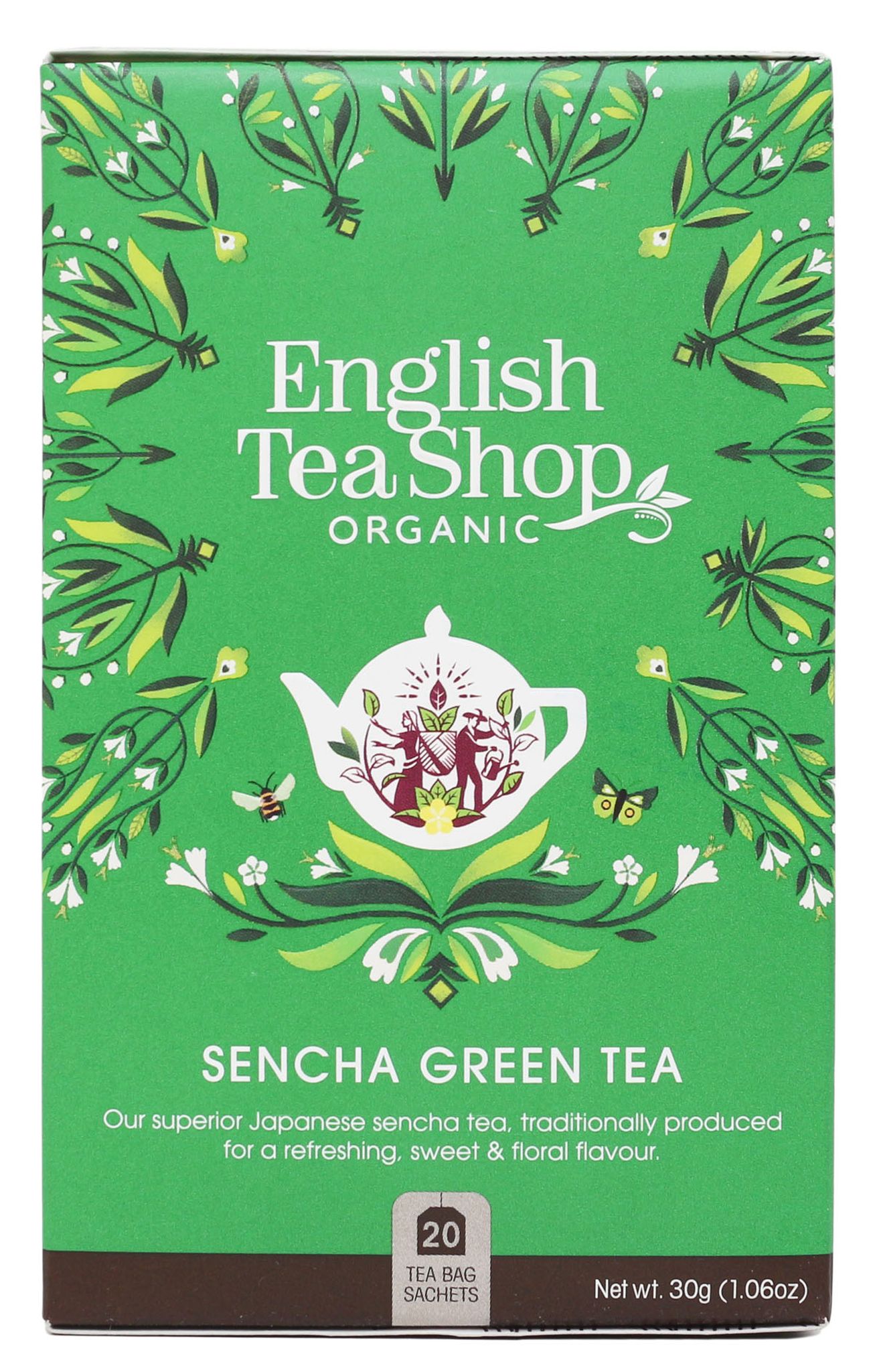 ENGLISH TEA SHOP Herbata zielona Sencha (20x2) BIO 30 g