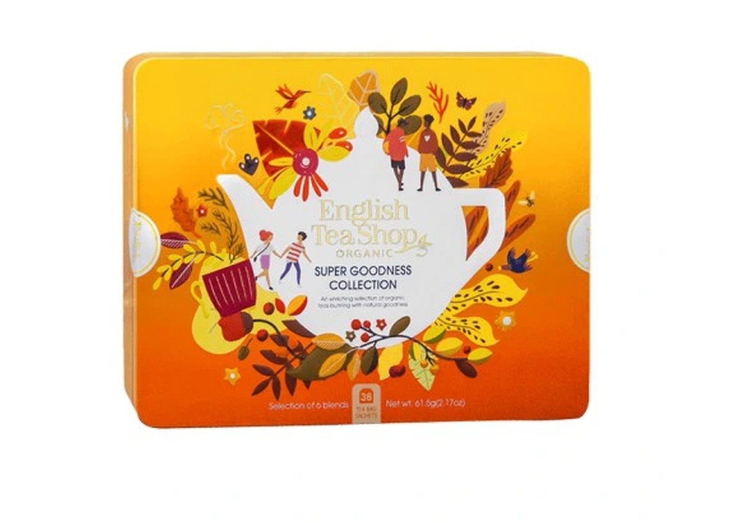 ENGLISH TEA SHOP Zestaw herbatek Super Goodness Collection w ozdobnej puszce BIO 61,5 g