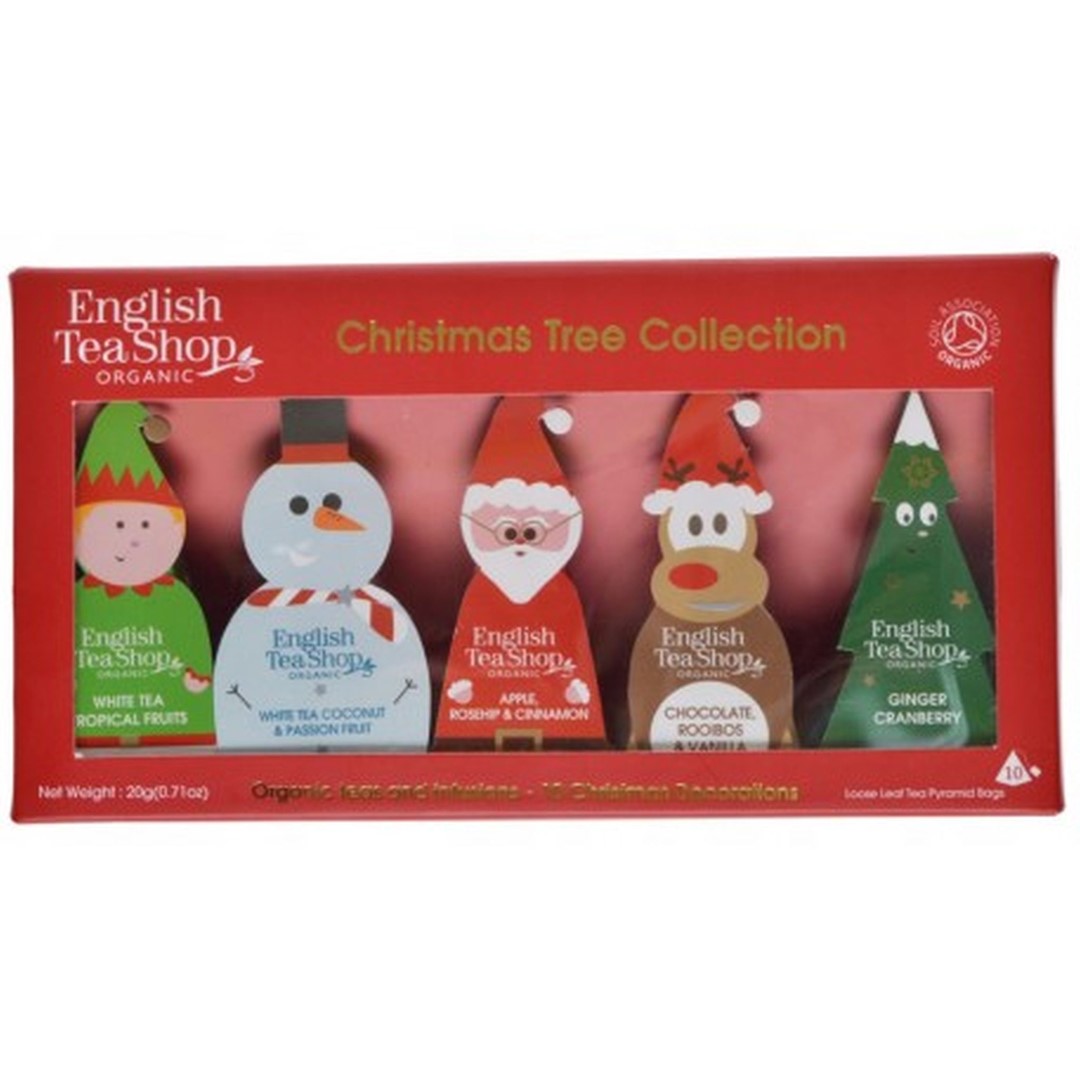 ENGLISH TEA SHOP Zestaw herbatek świątecznych Zawieszki na choinkę(10x2)  BIO 20 g BN