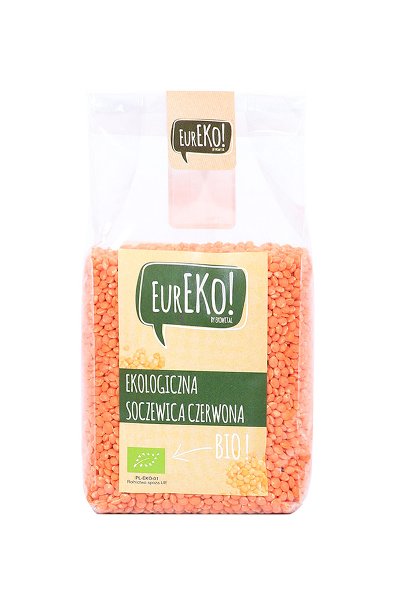 EUREKO Soczewica czerwona BIO 400 g