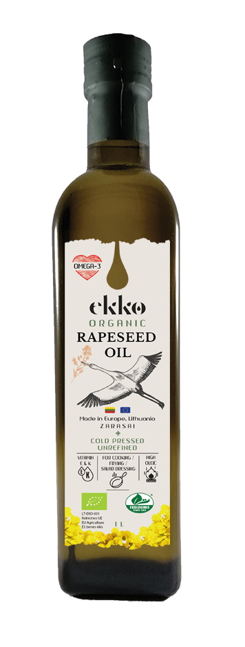 Ekko olej rzepakowy virgin omega3 bio 1 l