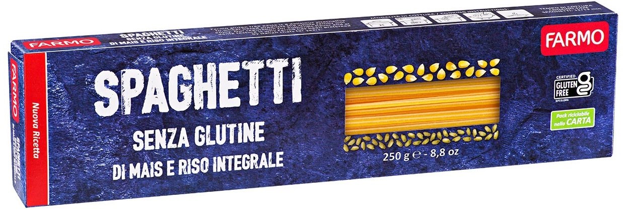 FARMO Makaron spaghetti kukurydziano-ryżowy BEZGL. 250 g