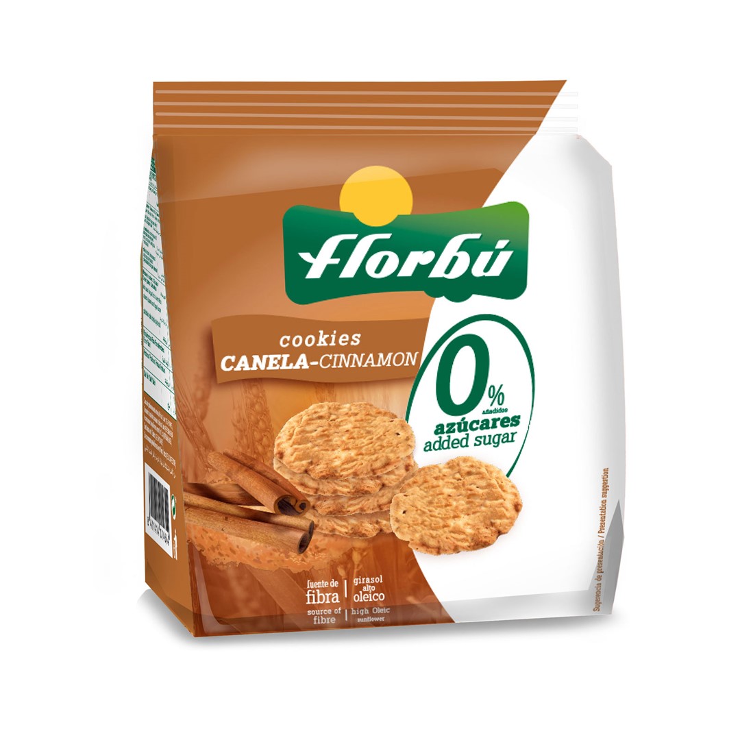 FLORBU Ciastka z cynamonem bez dodatku cukru 130g